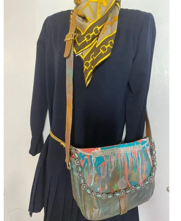 Vintage FENDI Customized with trims and Graffiti - Image 9