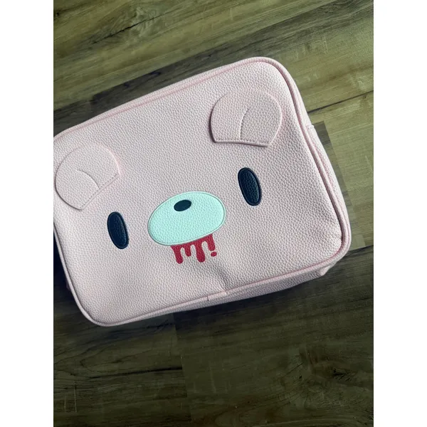 Cakeworthy x Gloomybear Pink Faux Leather Pouch - Image 3