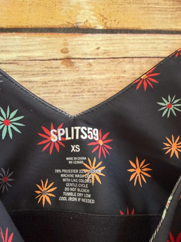 SPLITS59 Sports Bra Women’s Size XS Maya Techflex Floral Activewear NWT - Image 3