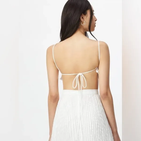 NWT Bardot The Barely There Top in Ivory Size Large/10 - Image 2