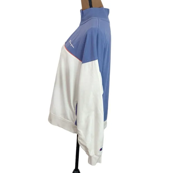Champion Campus Colorblocked Half Zip Sweatshirt size L - Image 5