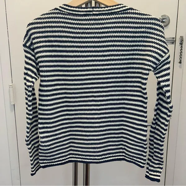 Madewell Seagrove Pullover Sweater in Dark Baltic Stripe - Image 8