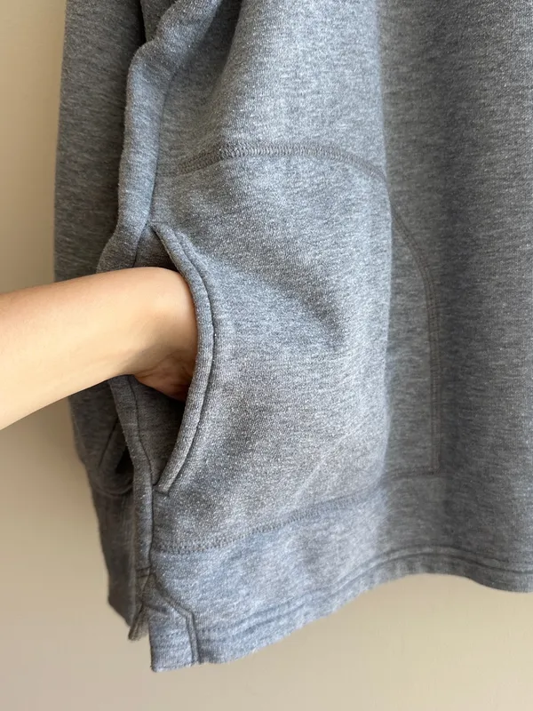 Free Assembly Quarter Zip Grey Sweatshirt, Athleisure, Size XXXL - Image 7