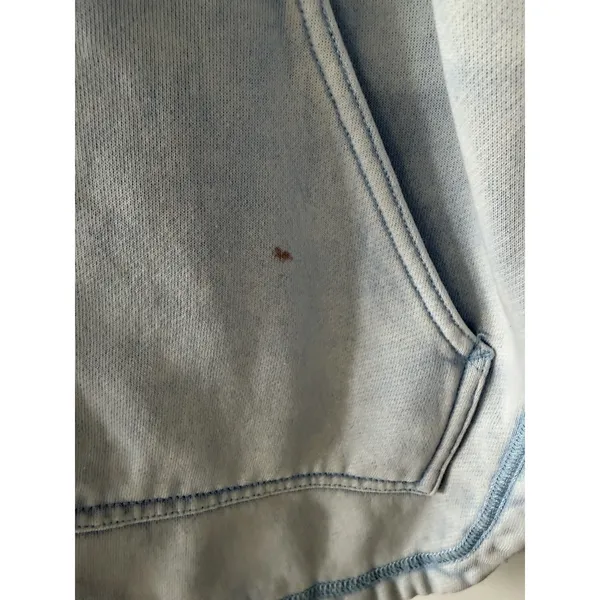 Pilcro‎ Anthropologie Fleece Shirt Jacket Washed Blue Women's Size Large - Image 11
