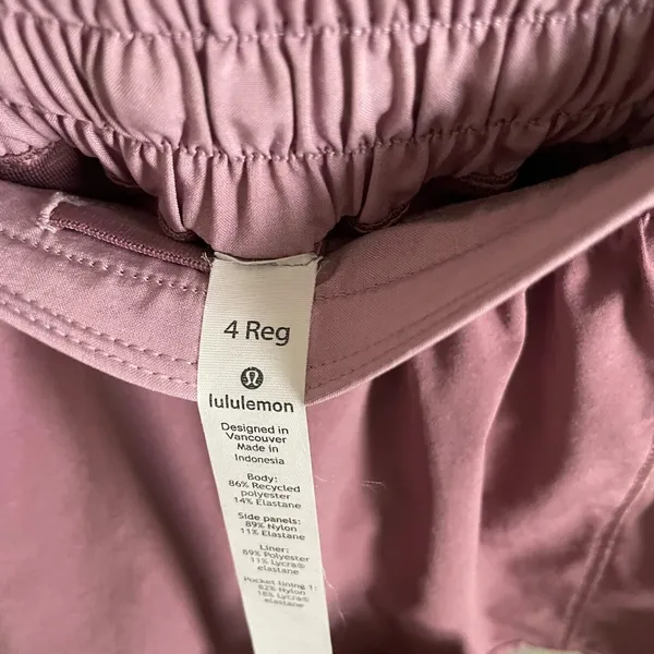 Lululemon Light Pink Hotty Hot Shorts - Image 3