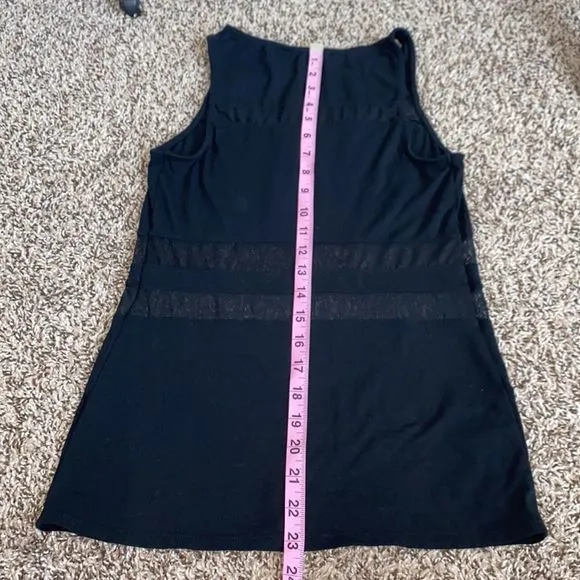 5/$30 🎈Express womens small black mesh panel tank‎ top - Image 5