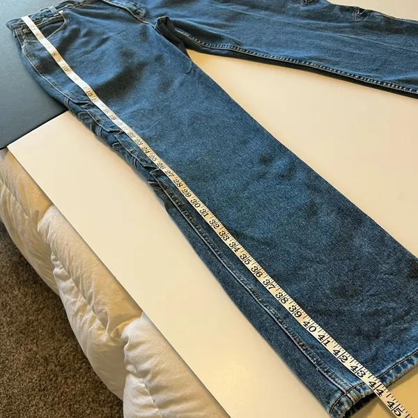 Lawman Legends Star intarsia Vintage Jeans, medium wash denim, size 13/14 - Image 9