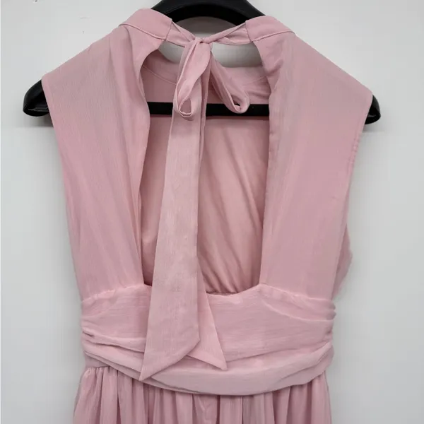 Lulus Enchantingly Sweet Blush Pink Chiffon Backless Maxi Dress SOLD OUT - Image 7