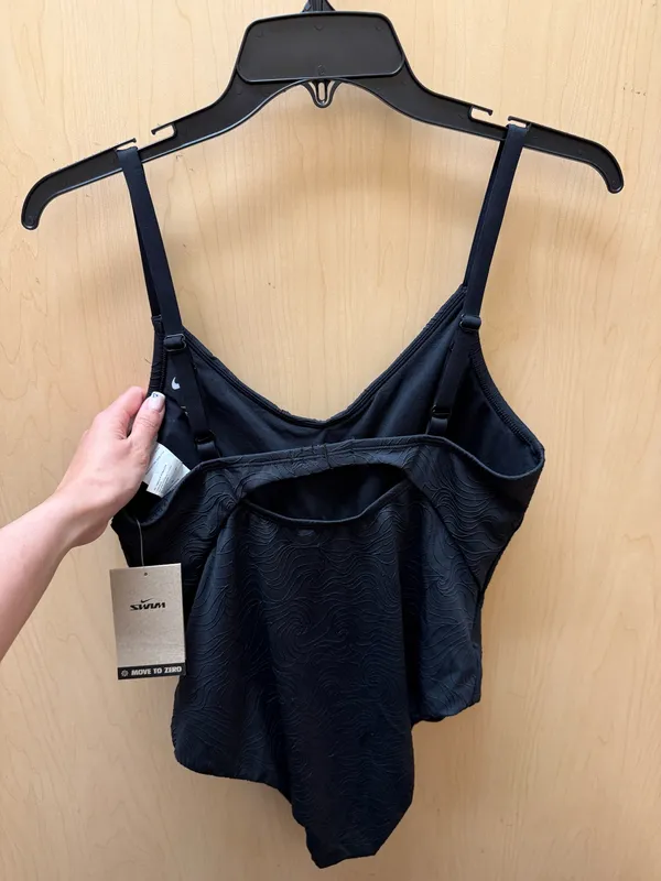 Nike Swim Water Texture Women's V-Neck One-Piece - Image 6