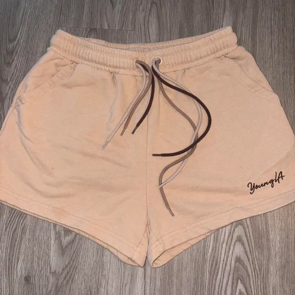 YoungLA Tan Brown Shorts - Image 2