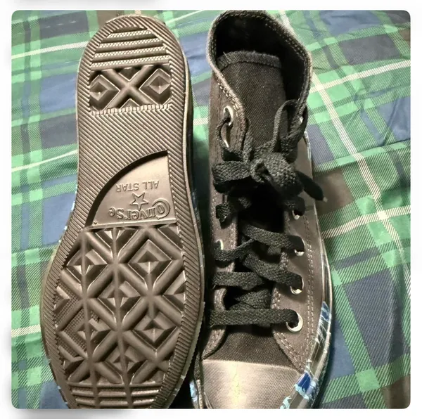 Black Converse All Star high top trainers #sneakers #converse mens 4.5 womens 6 - Image 4