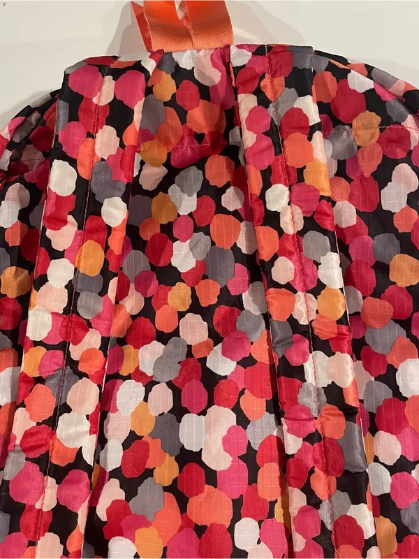 Vera Bradley Pixie Confetti Backpack ReActive Lightweight Pink Orange Double Zip - Image 4