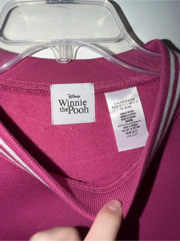 Disney Winnie the Pooh Magenta Crewneck Sweatshirt - Image 4