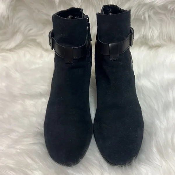 Cole Haan Black‎ Minna Grand OS Suede Booties B91 - Image 3