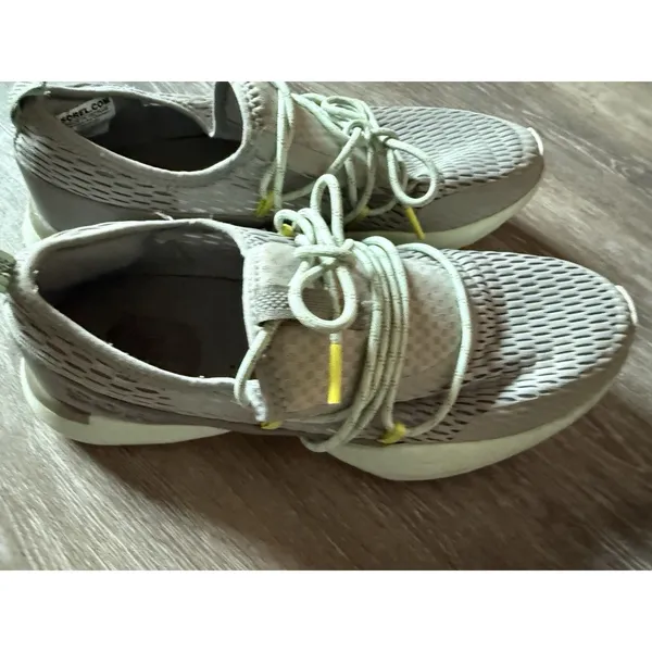 Sorel Women's Gray Dove Sea Salt Kinetic Impact 11 Sneakers Shoes Size‎ 11 - Image 5