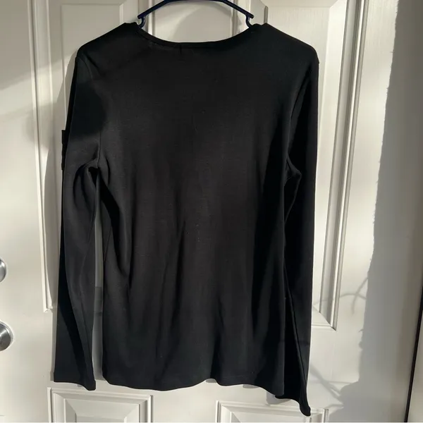 Ralph‎ Lauren Black Long Sleeve Tee size M - Image 7