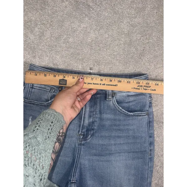 risen jeans 5/27 boot cut jeans flare high rise raw hem - Image 8