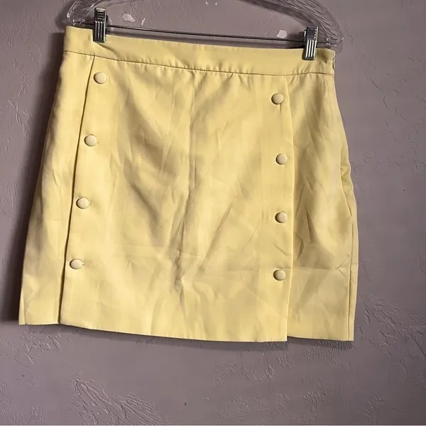 NWT Meshki Yellow Charlize Tailored Mini Skirt‎ - Image 2