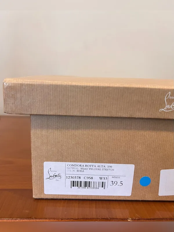 Christian Louboutin Condora Alta 100 Rhea Brown Over The Knee Boots Size39.5 NIB - Image 8