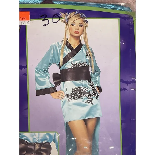 Dragon Geisha Adult/Teen Women Costume - ( Size Fits Up‎ To 12 - Image 5