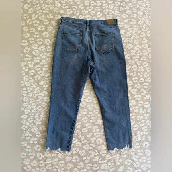 American Eagle Outfitters High Rise Blue Jeans - Image 7