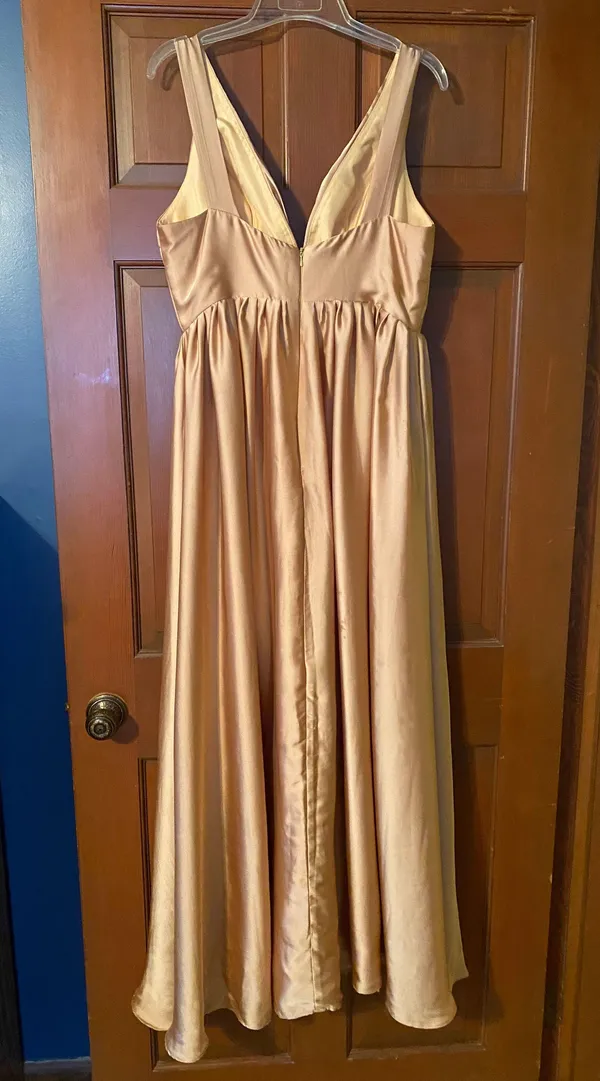 Gold Bridesmaid Dress - Image 2
