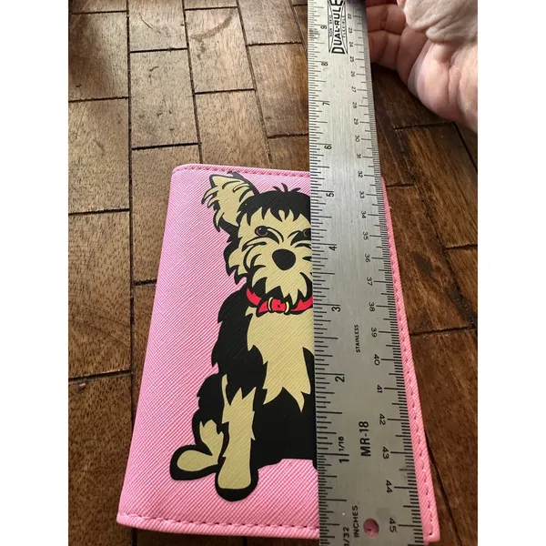 Marc Tetro Pink Yorkie Passport Cover‎ and Luggage Tag Set Travel Accessories - Image 6