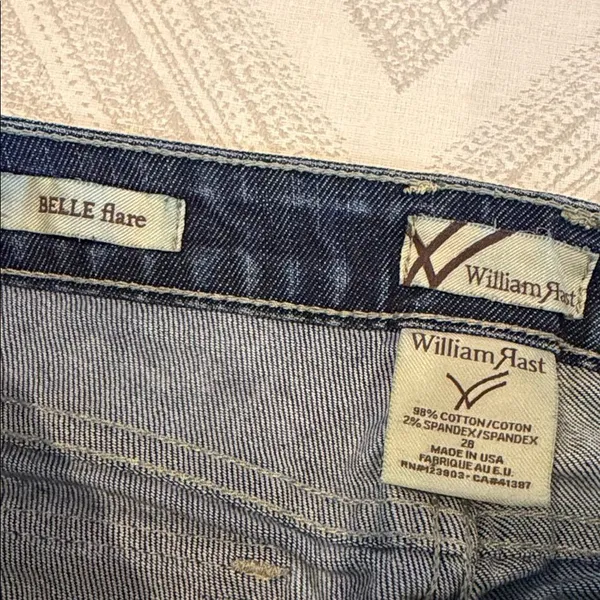 William Rast Belle Flare Jeans Size 28 Snap Back Pockets 28.5” Inseam - Image 4