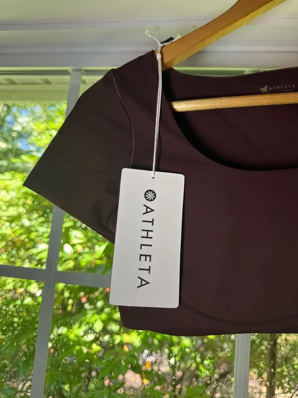 Athleta Vitaform Square Neck Crop Tee - Image 2