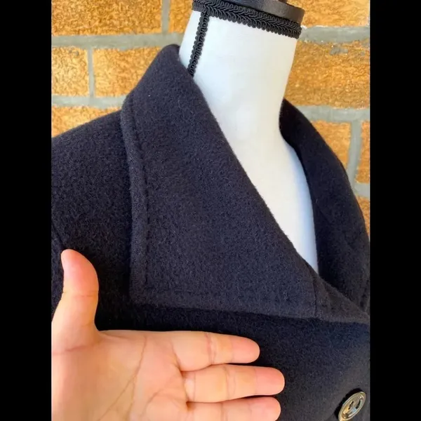 Cinzia rocca alpaca/wool coat size 2 Black - Image 6