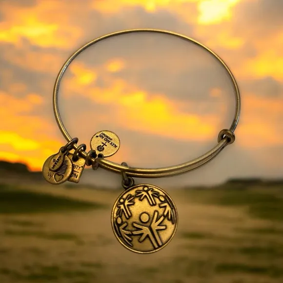 Power of Unity Special Olympics Gold Charm Adjustable Bracelet - Image 2