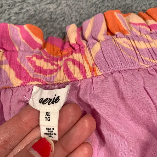 Aerie Pink and Orange Ruffled Skort - Image 7
