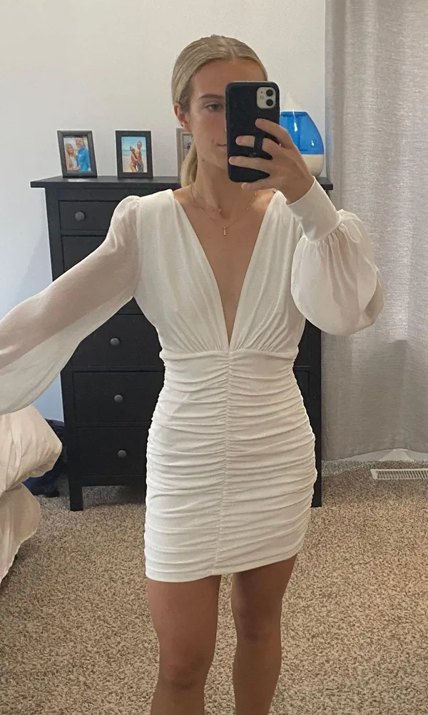 Windsor White Cocktail Dress - Image 3
