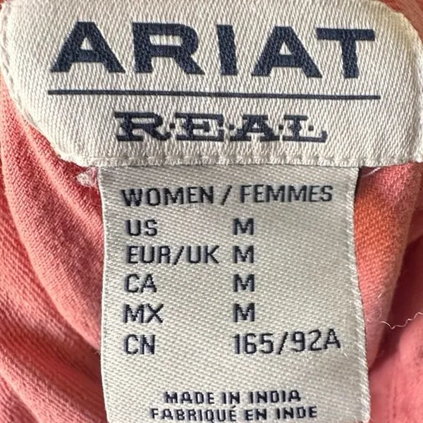 Ariat Women’s R.E.A.L. Jurlington Coral Snap Shirt M Western Chic - Image 7