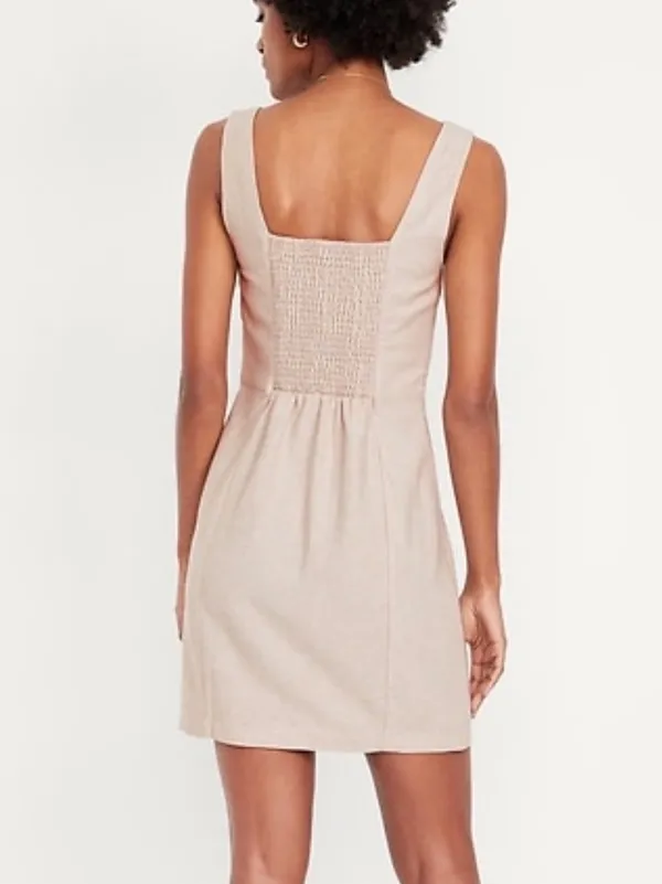 Old Navy Linen Blend Mini Dress - Image 2