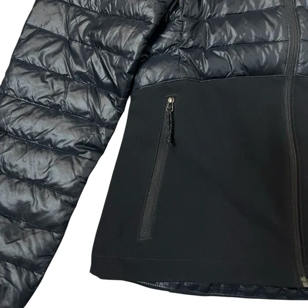 Columbia Down Goose Puffer Jacket Size S Omni Heat 590TD Turbo Black Outdoor - Image 6