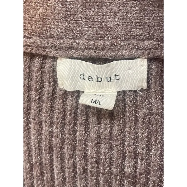 Open Front Ribbed Knit Cardigan - Image 9