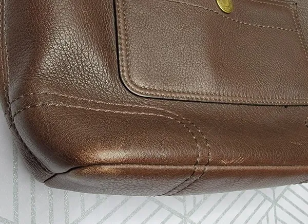 Coach Chelsea Brown Leather Turn Lock - Image 6