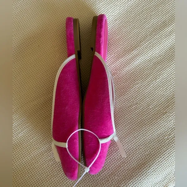 Dee Ocleppo Athens terry-cloth mules, fuchsia pink, size 10, NWOT Display Pair - Image 4