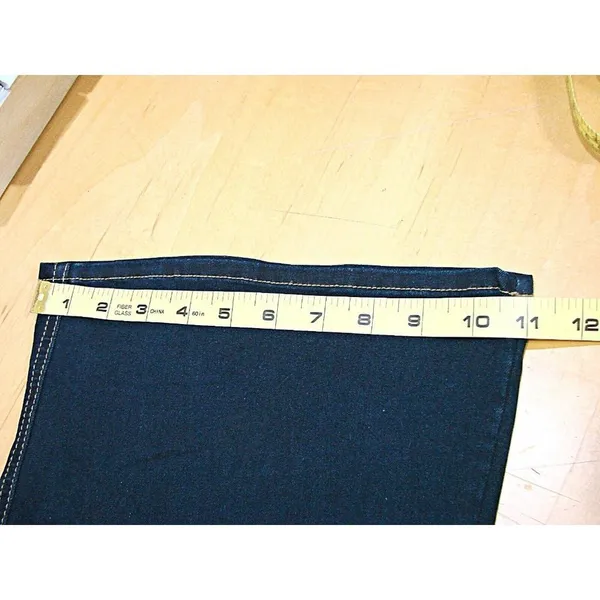 Just USA Womens Blue Dark Wash Pockets Stretch Denim Flared Jeans Size 7 PS213 - Image 9