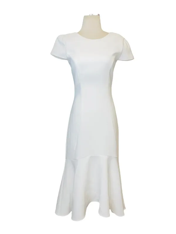 Amanda Uprichard Evalina Dress in Ivory XSmall New Womens Cocktail Sheath - Image 4