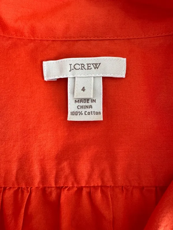 J. Crew Men’s Short-Sleeve Button-Down Shirt in Vivid Orange - Image 2