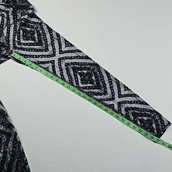 Aerie -128 Chill Play Move‎ Black Gray Geometric Pull On Compression Leggings S - Image 6