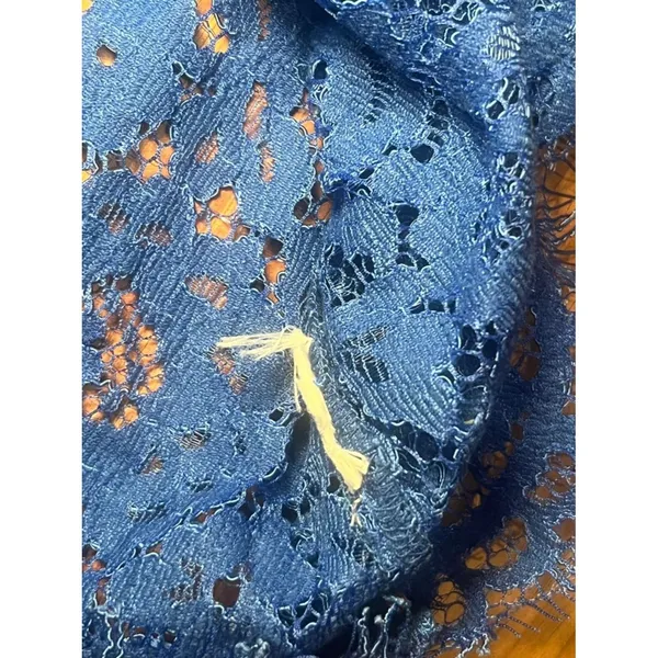 J. Crew Mockneck Floral Lace Top - Size 8 - Image 6