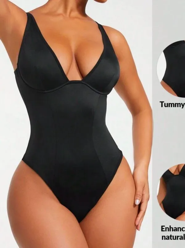 Shapewear Bodysuit Shein Plain Underwire - Image 2
