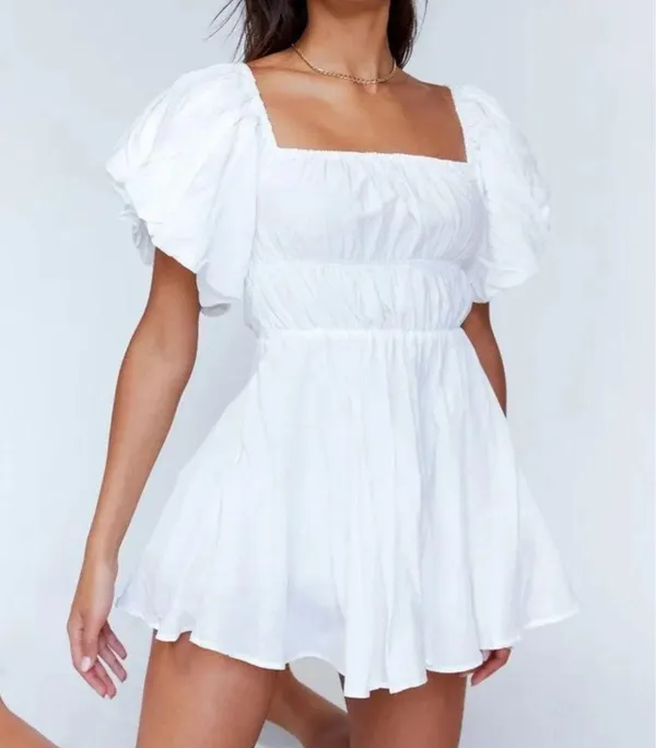 Princess Polly Halton Mini Puff Sleeve Dress NEW - Image 2