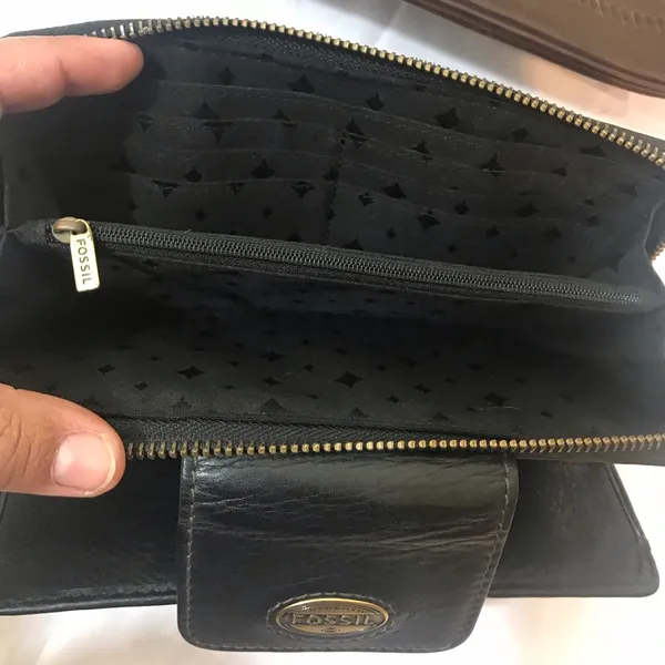 1. State Vintage Fossil purse with wallet - Image 4