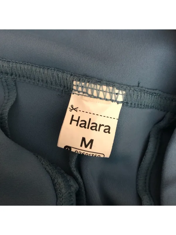 Halara DayStretch High Waisted Work Baggy Shorts 4'' with Pockets Blue M - Image 5