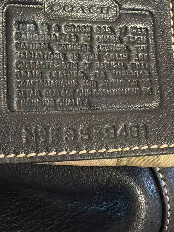 Vintage Y2K Coach Soho Legacy Flap Bag Black Leather F9S 9481 Buckle Snap Estate - Image 9