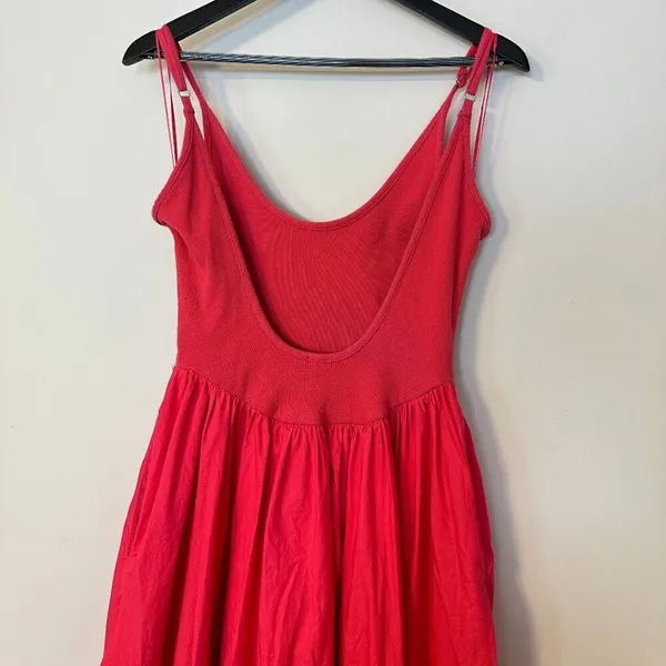 FREE PEOPLE Dylan Midi Dress in Pink Size X-Small - Image 9